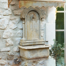 Fontaine murale Ivera beige vieilli