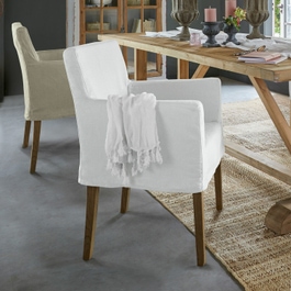 Chaise Longhill blanc