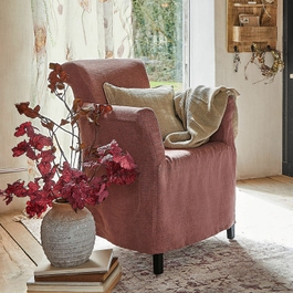 Chaise Chantellese vieux rose