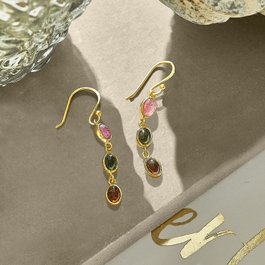 Boucles d'oreilles Leilan multicolore