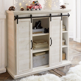 Commode Perrin blanc vieilli