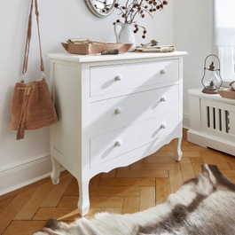 Commode Hopewell blanc vieilli