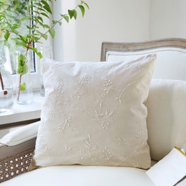 Housse de coussin Habren blanc