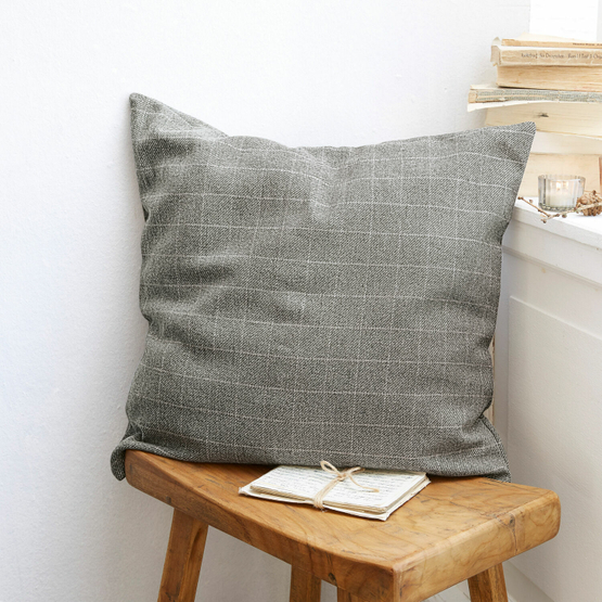 Housse de coussin Dublanc gris