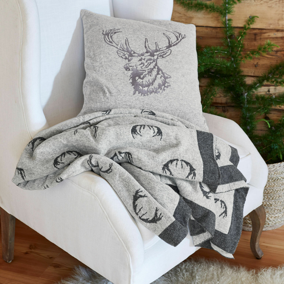 Housse de coussin Dario gris