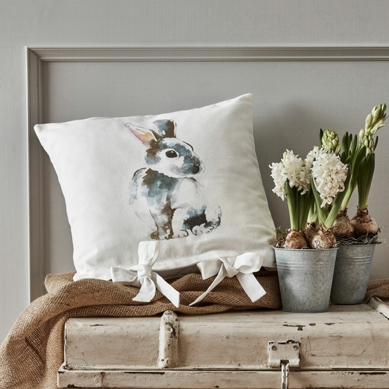 Housse de coussin Rabbit blanc