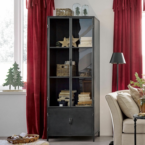 Armoire Danbury noir vieilli