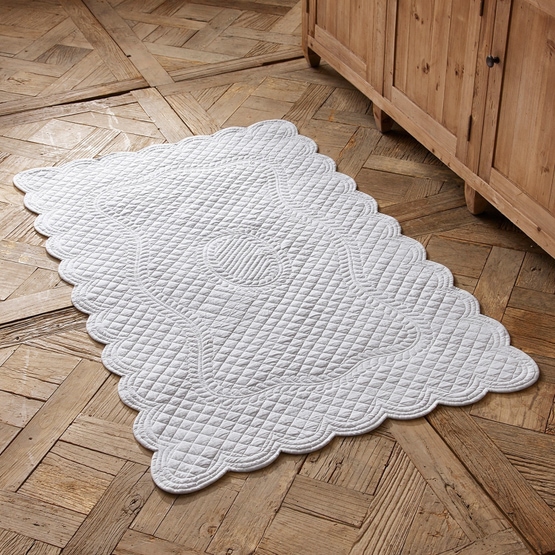 Tapis de bain Meggie blanc