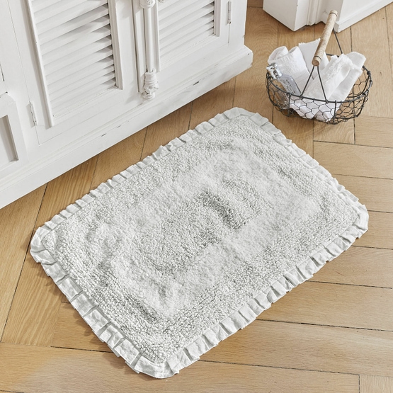 Tapis de bain Jasmin blanc