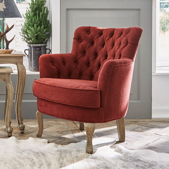 Fauteuil Calgary rouge