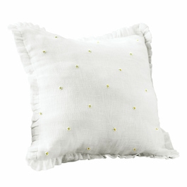 Housse de coussin Lentilly blanc