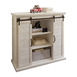 Commode Perrin blanc vieilli