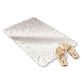 Tapis de bain Svikola blanc