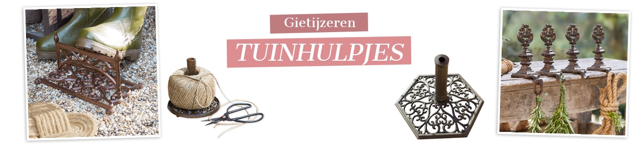 Gietijzeren tuinhulpjes